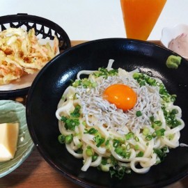 【釜玉しらすうどん(そば)御膳】