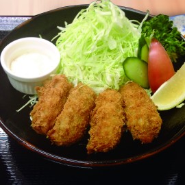 広島産大粒カキフライ定食